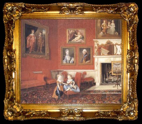 framed  Johann Zoffany George Prince of Wales and Frederick later Duke of York (mk25, ta009-2